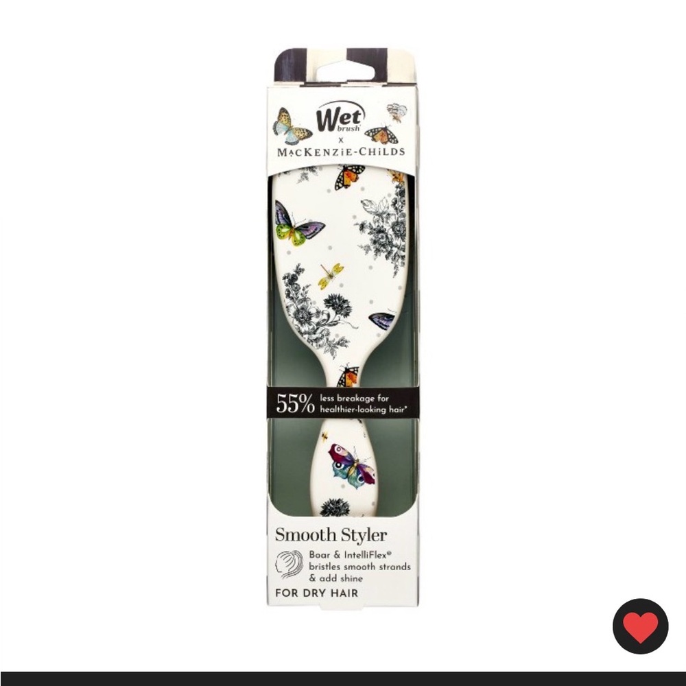 Wet Brush x MacKenzie Childs Shine Enhancer Hair Brush- Butterfly Toile